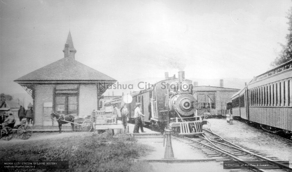 Postcard: Sandy River & Rangeley Lakes Railroad Station, Phillips, Maine